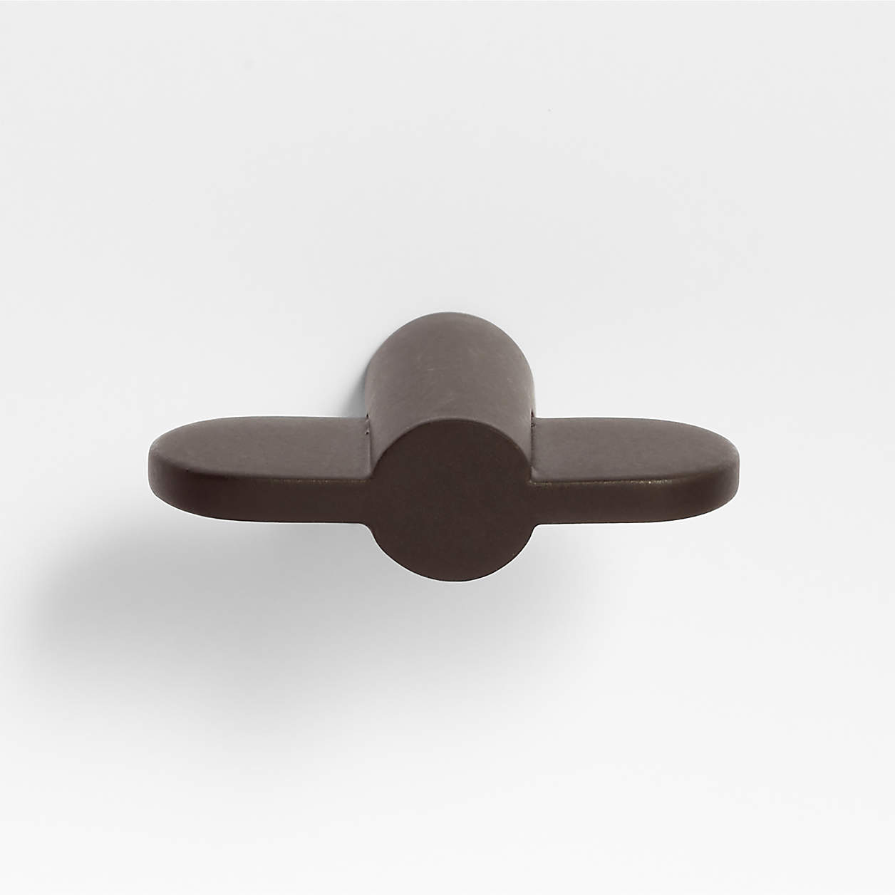 Flat Bar Matte Black Knob + Reviews Crate & Barrel Canada