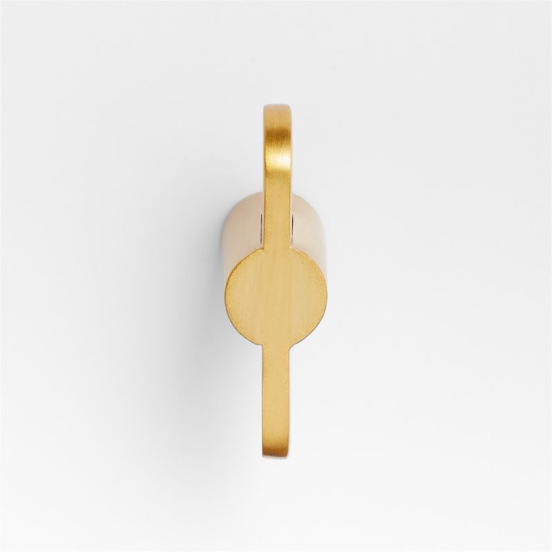 Flat Bar Brushed Brass Cabinet Knob