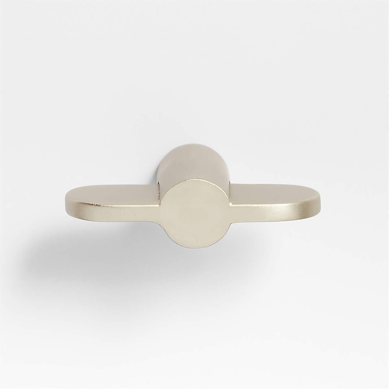 Flat Bar Brushed Nickel Knob Crate & Barrel