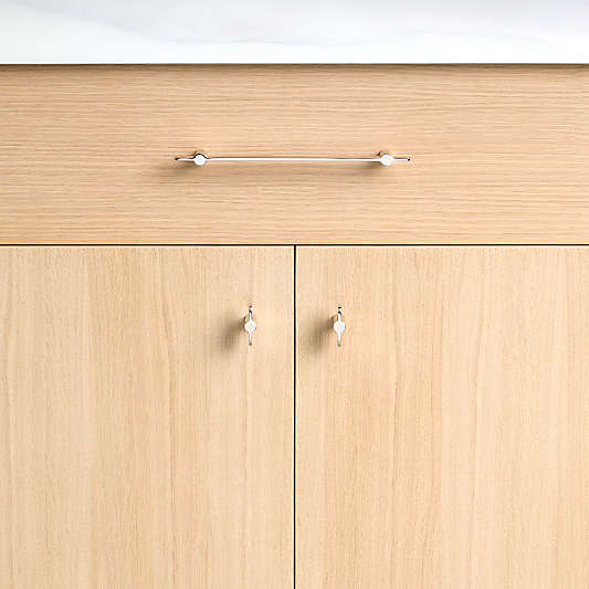 Flat Polished Chrome Cabinet Drawer Bar Pulls