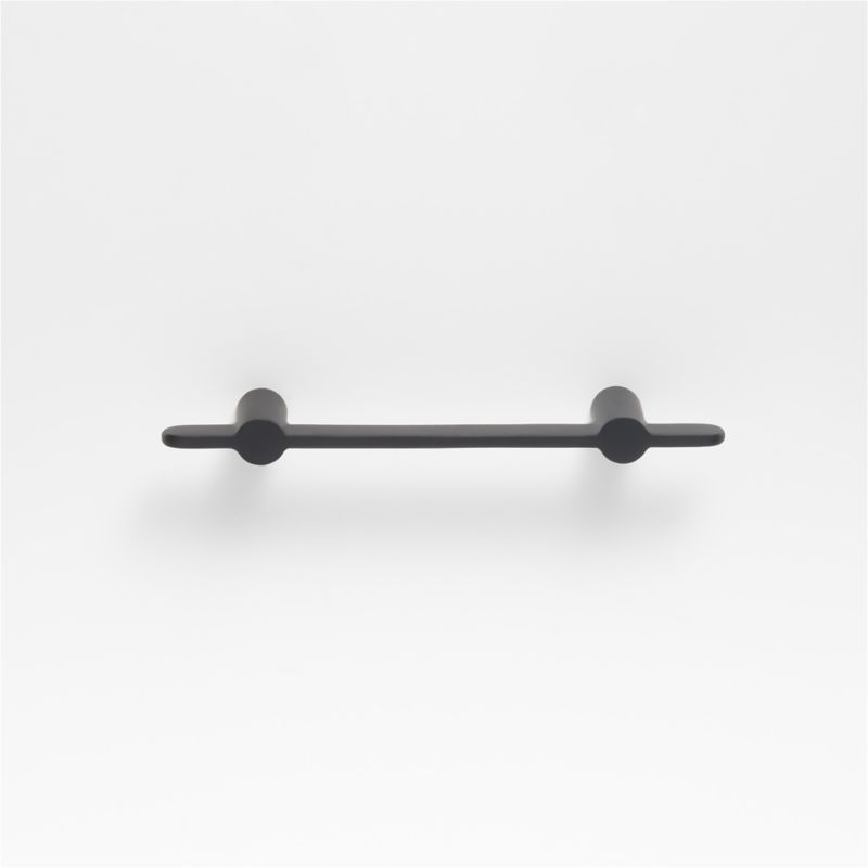 Flat Matte Black Cabinet Drawer Bar Pulls | Crate & Barrel Canada