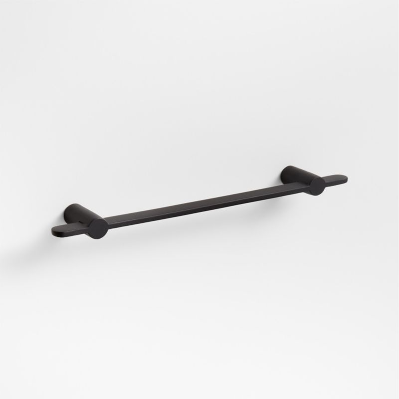 Flat 5" Matte Black Cabinet Drawer Bar Pull