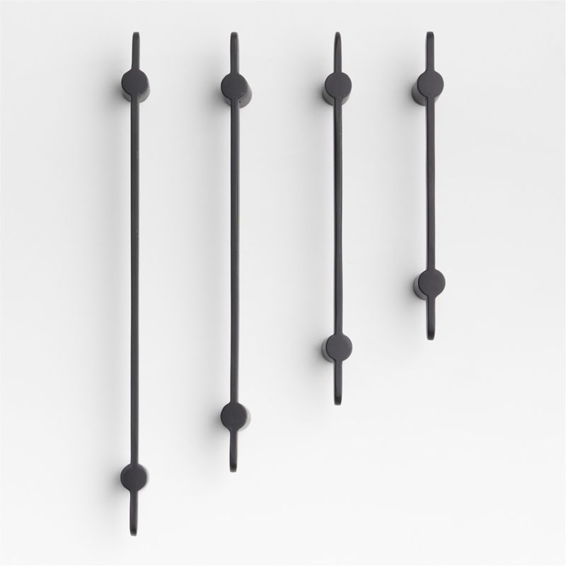 Flat Matte Black Drawer Bar Pulls Crate & Barrel