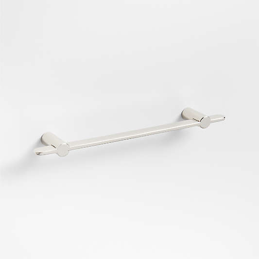 Flat 5" Polished Chrome Cabinet Drawer Bar Pull