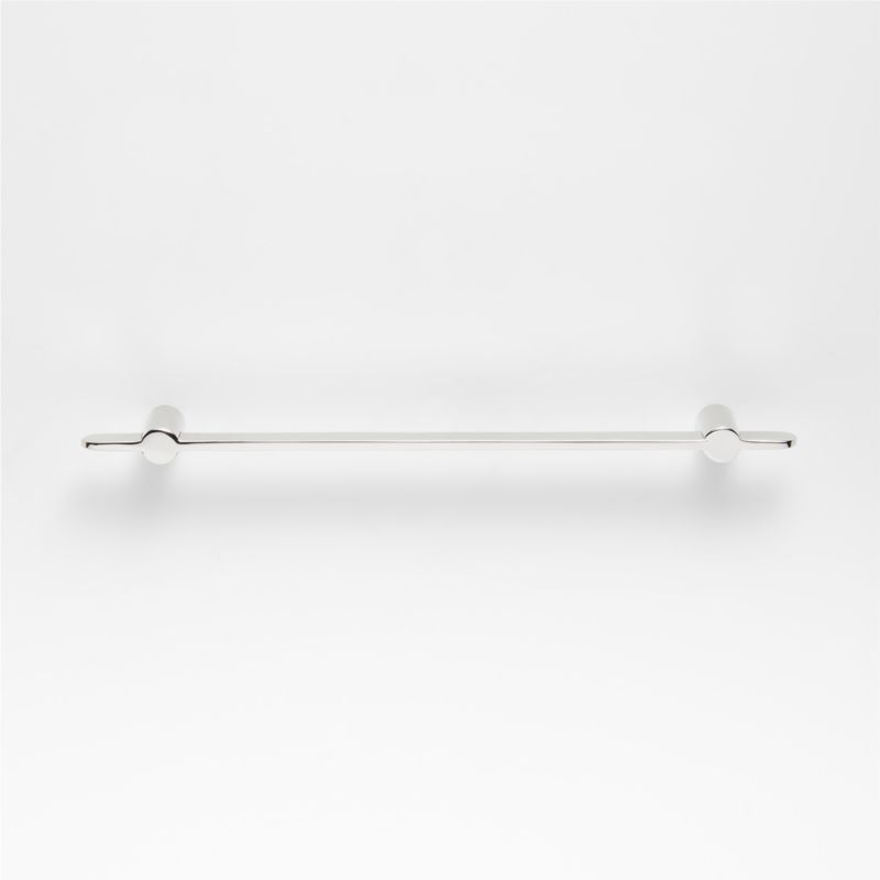 Flat 6" Polished Chrome Cabinet Drawer Bar Pull - image 3 of 4