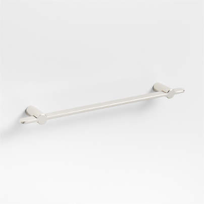 Flat 6" Polished Chrome Cabinet Drawer Bar Pull