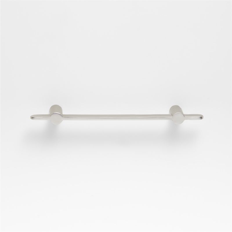 Flat 4" Brushed Nickel Cabinet Drawer Bar Pull - image 4 of 5