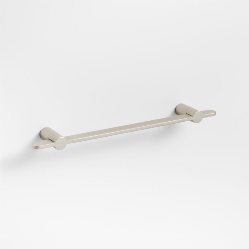 Flat 5 Brushed Nickel Cabinet Drawer Bar Pull + Reviews