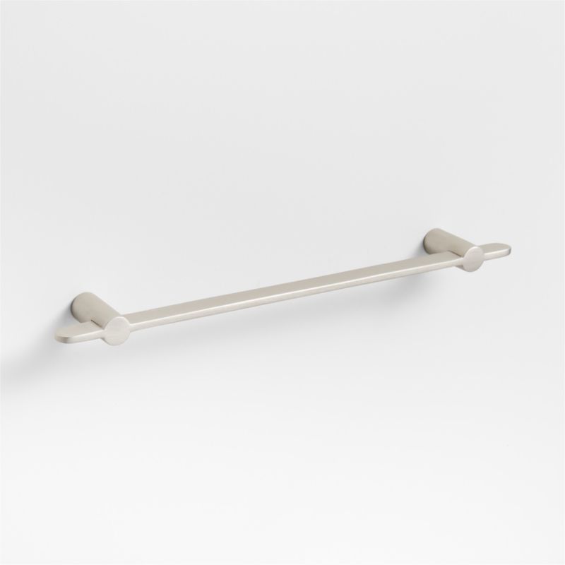 Flat 6" Brushed Nickel Cabinet Drawer Bar Pull