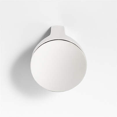 Flat Round Polished Chrome Cabinet Knob