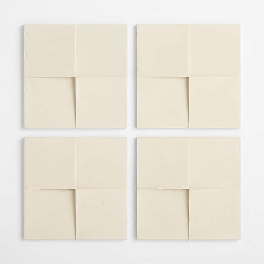 Flatiron Four Squares Wall Art Tiles Set of 4