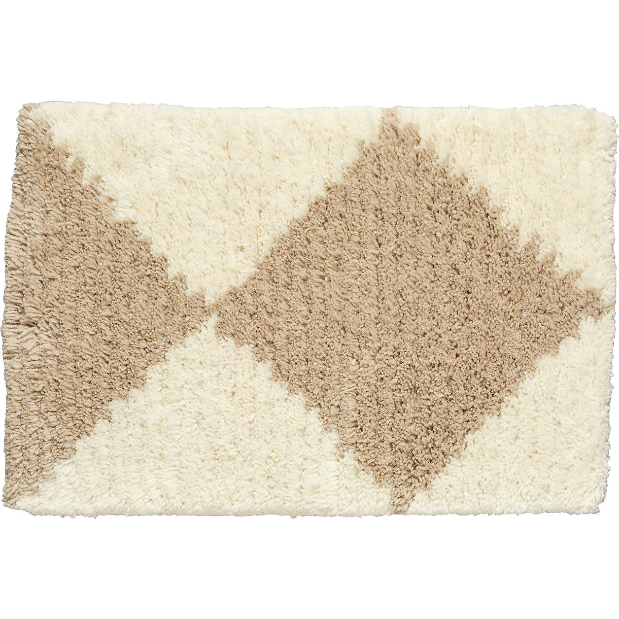 Flatweave Wool Checkerboard Dark Beige Kids Area Rug Swatch | Crate & Kids