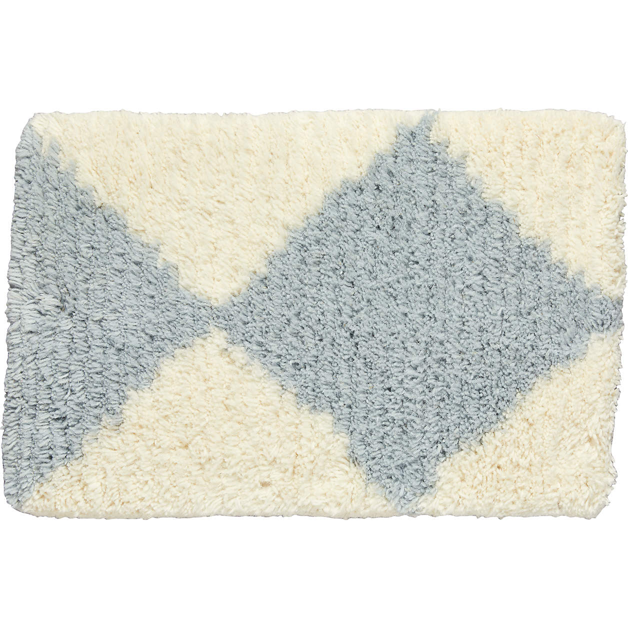 Flatweave Wool Checkerboard Light Blue Kids Area Rug Swatch Crate & Kids