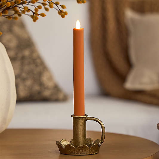Flicker Flameless Marmalade Taper Candle