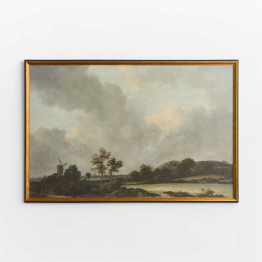 "Field of Clouds" by Jacob Van Ruisdael 60" x 40" Framed Wall Art Print
