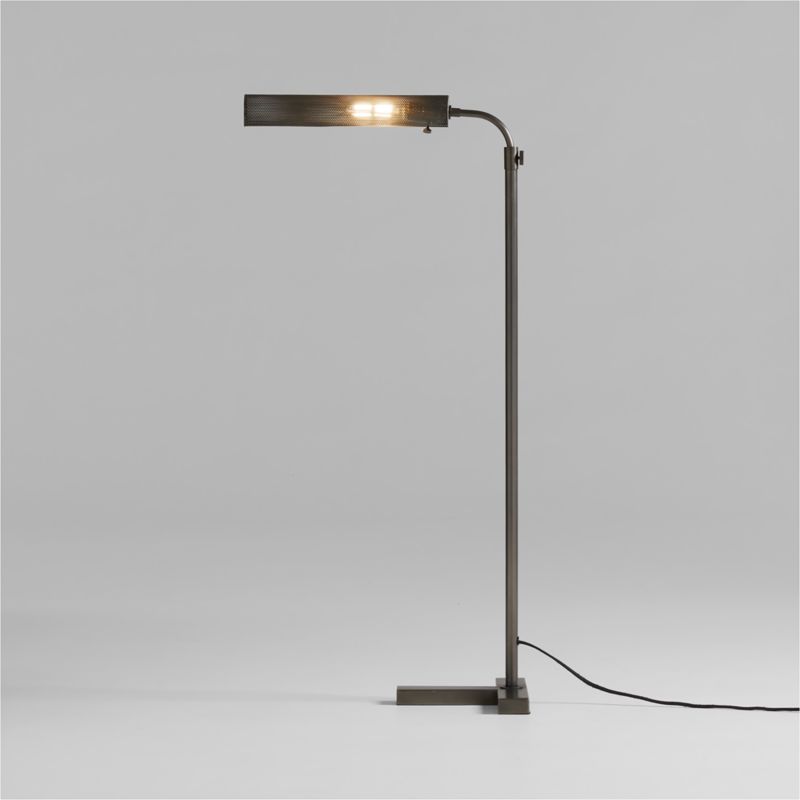 Fleming Black Metal Floor Lamp