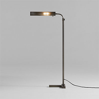 View Fleming Black Metal Floor Lamp details