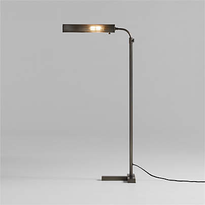 Fleming Black Metal Floor Lamp