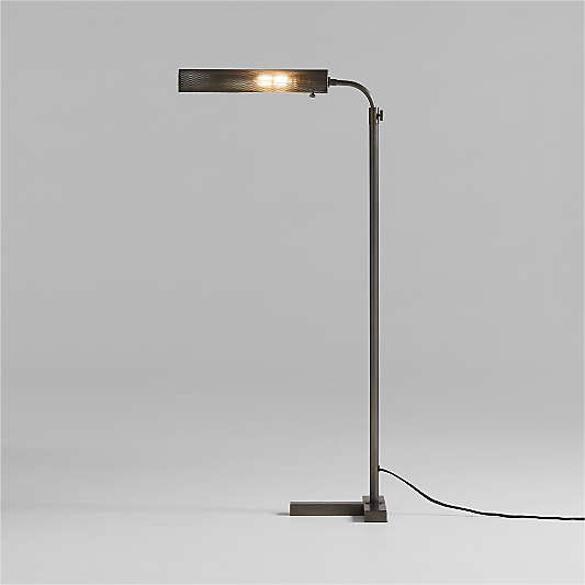 Fleming Black Metal Floor Lamp