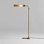 Fleming Antique Brass Floor Lamp