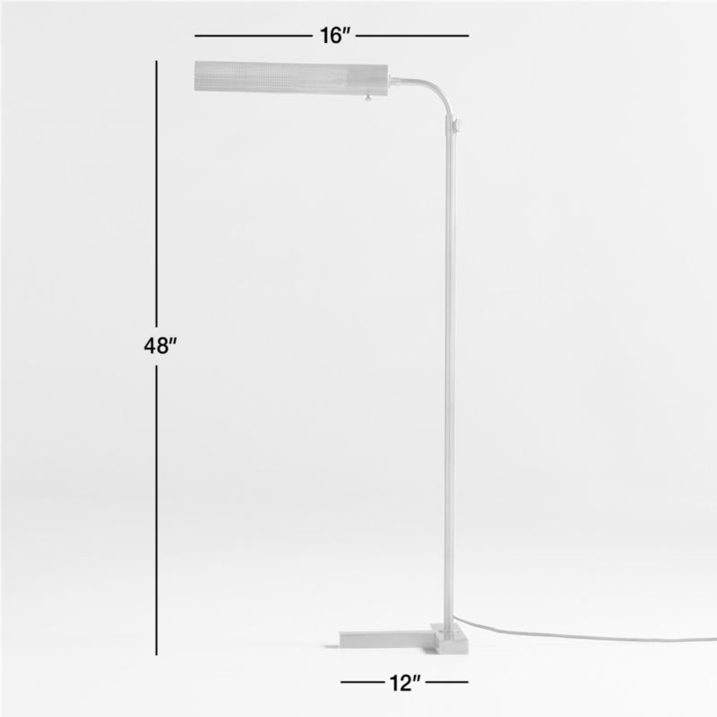 Fleming Black Metal Floor Lamp