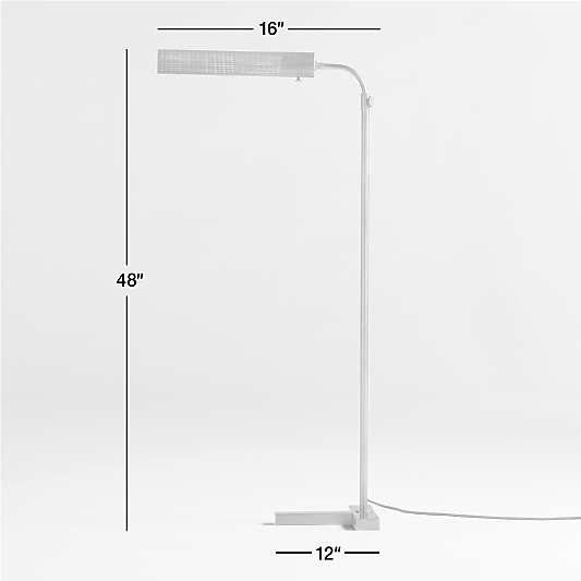 Fleming Black Metal Floor Lamp