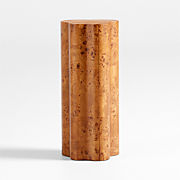 Fleur Tall Burl Wood Drink Table