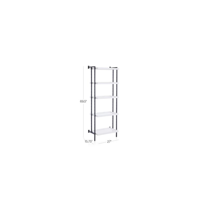 Flex Modular 24" 5-Shelf Full Bookcase