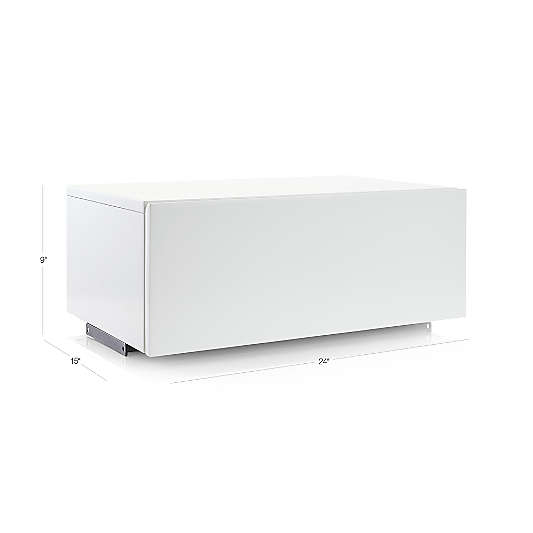 Flex 24" White Storage Drawer Box