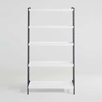Flex White 3-Drawer, 2-Shelf Bookcase | Crate & Barrel Canada