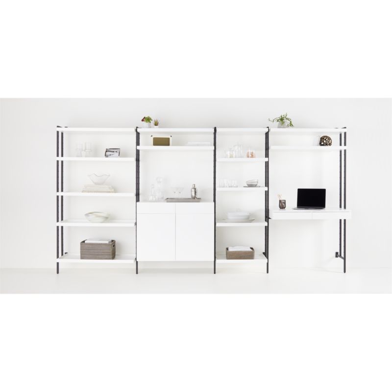 Flex White 3-Drawer, 2-Shelf Bookcase - image 2 of 6