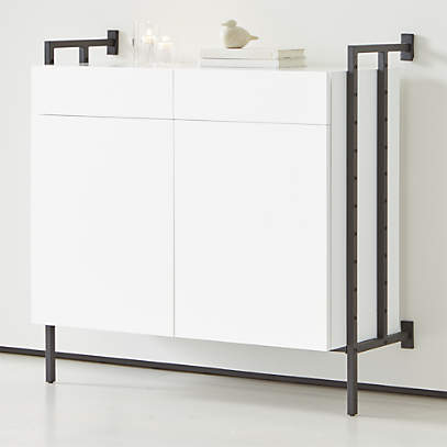 Flex Modular Closed Storage Cabinet Set Crate Barrel Canada