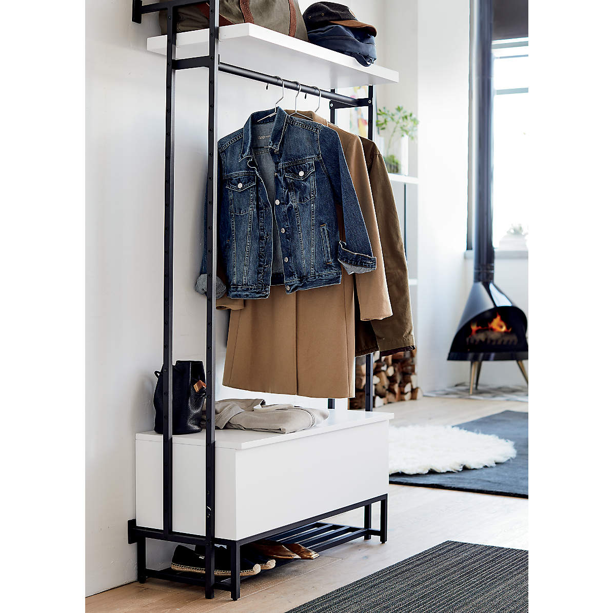 Flex Modular Storage Clothing Rail Reviews Crate Barrel