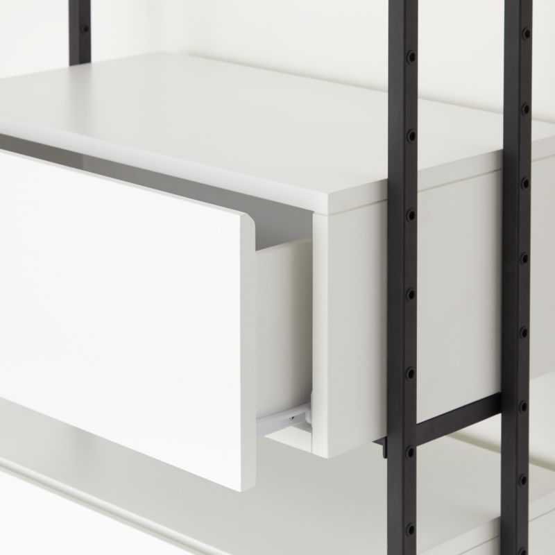 Flex White 3-Drawer Bookcase + Reviews | Crate & Barrel Canada