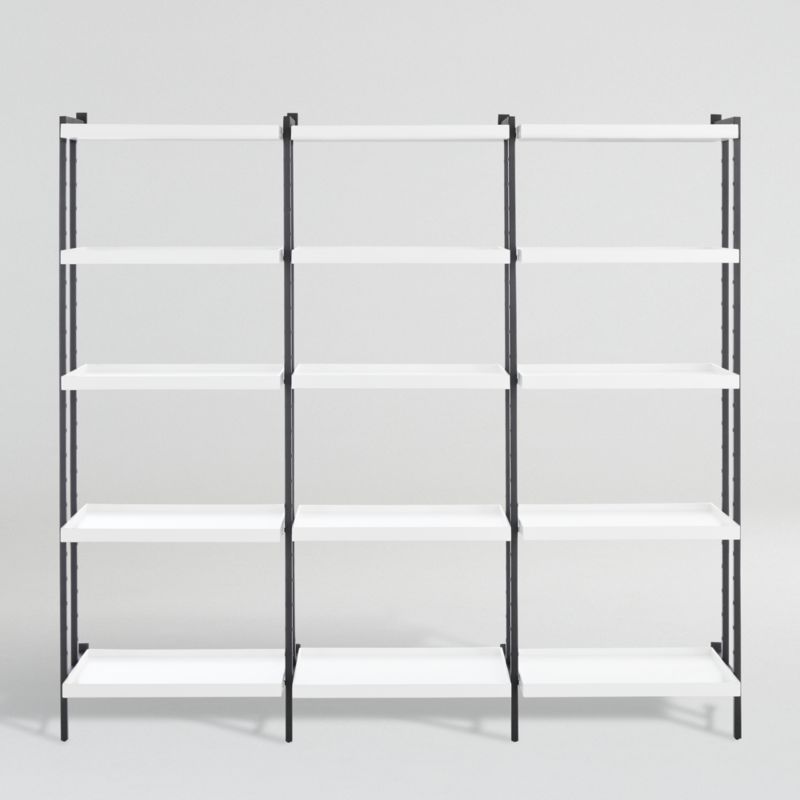 Flex Modular Triple 24" 5-Shelf Bookcase - image 0 of 6