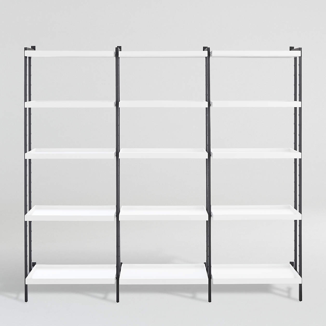 Flex Modular Triple 24" 5Shelf Bookcase + Reviews Crate & Barrel Canada