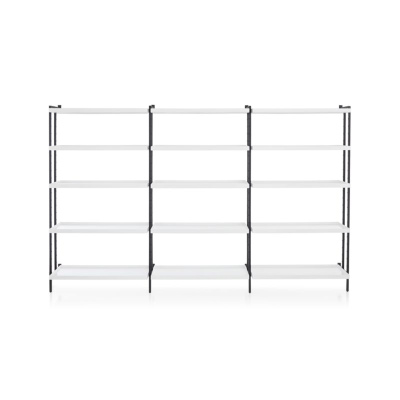 Flex Modular Triple 36" 5-Shelf Bookcase - image 7 of 8