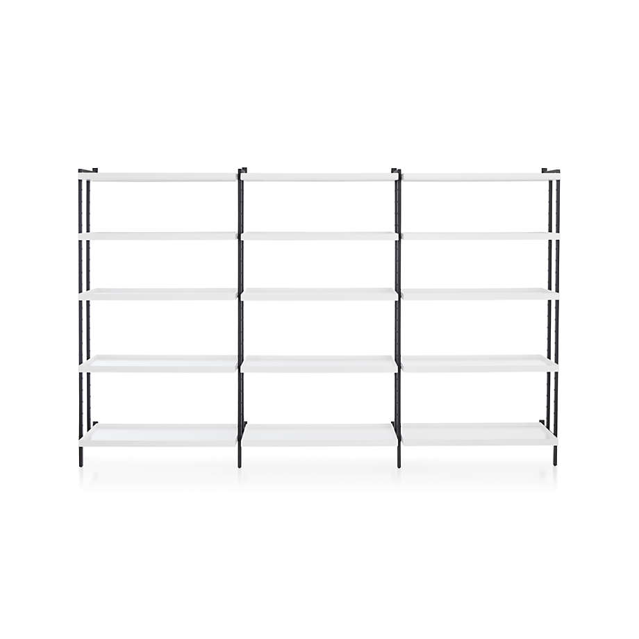 Crate&Barrel Flex Modular Triple 36" 5Shelf Bookcase Yorkdale Mall