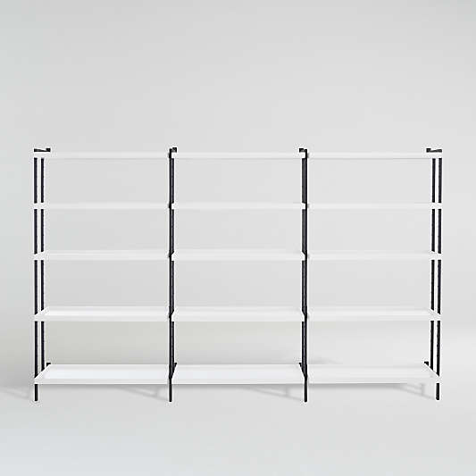 Flex Modular Triple 36" 5-Shelf Bookcase