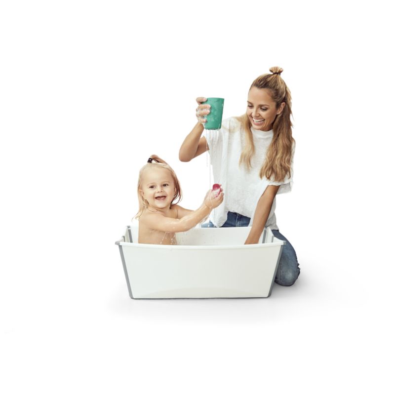 Stokke Flexi Bath White Foldable Baby Bath Bundle - image 1 of 5