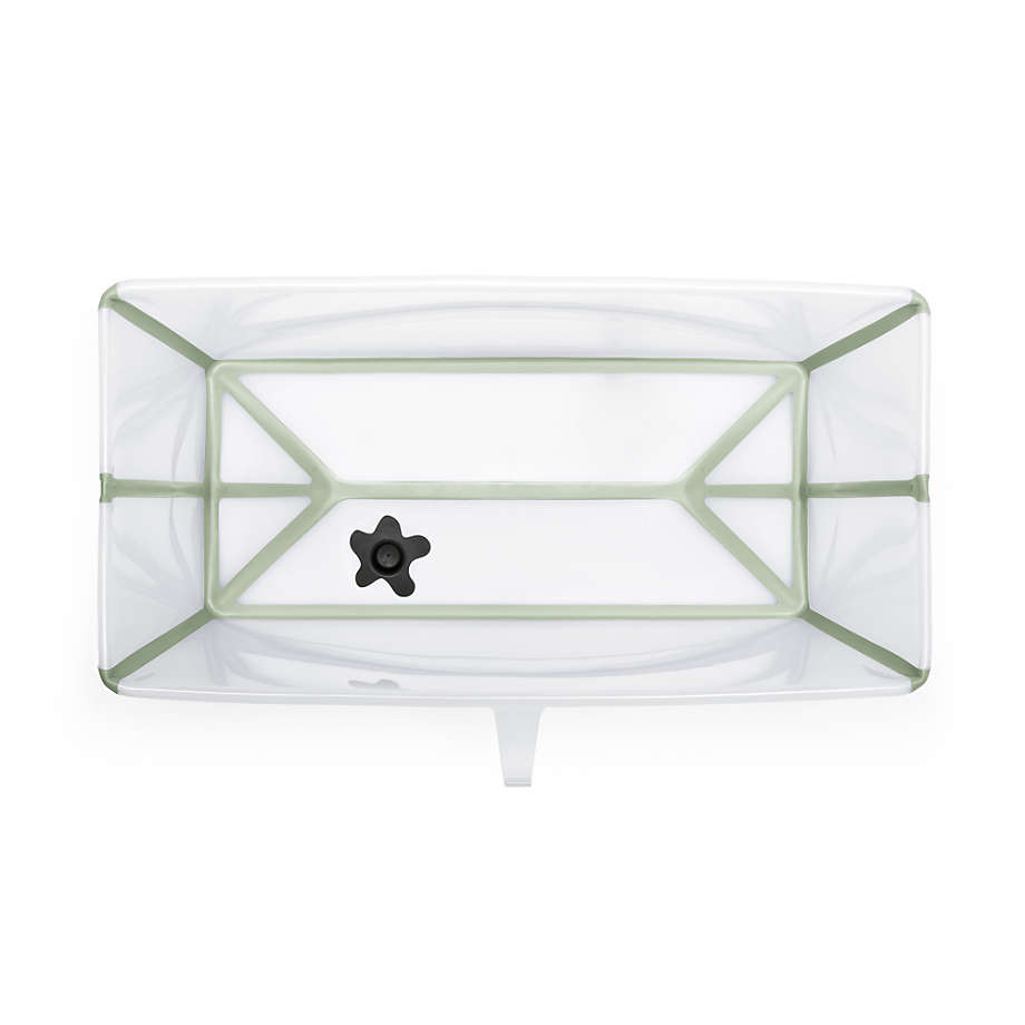 Stokke Flexi Bath Transparent Green Foldable Baby Bath with