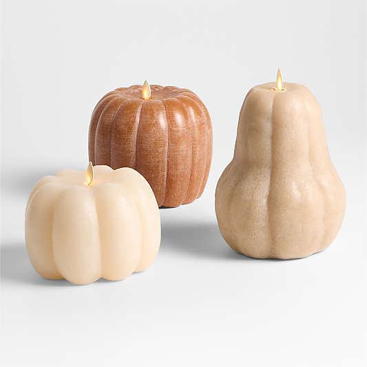 Flicker Flameless Orange Pumpkin LED Candle