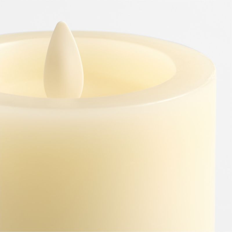 Ivory Flicker Flameless 3"x4" Wax Pillar Candle - image 2 of 4