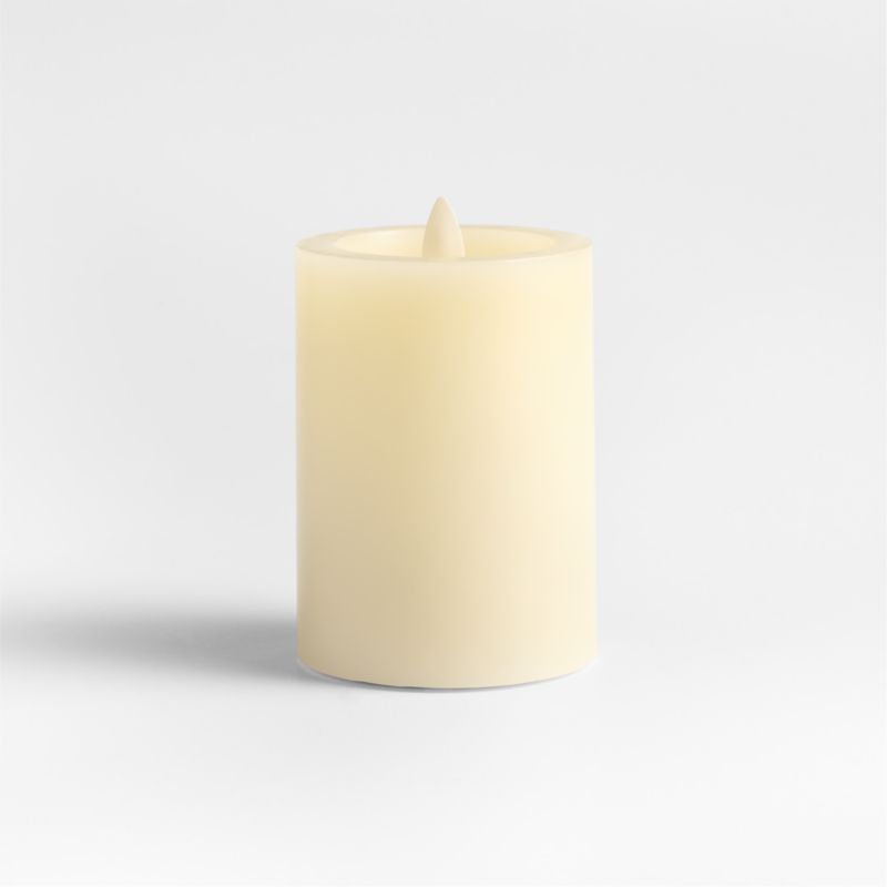 Ivory Flicker Flameless 3"x4" Wax Pillar Candle - image 3 of 4