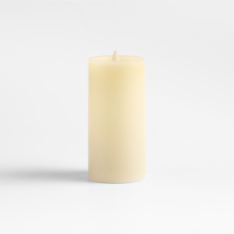 Ivory Flicker Flameless 3"x6" Wax Pillar Candle - image 3 of 4