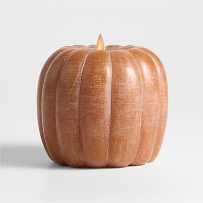 View Flicker Flameless Orange Pumpkin LED Candle details