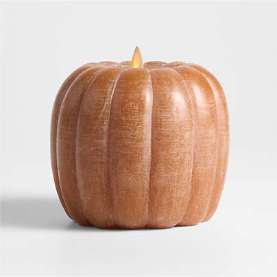 Flicker Flameless Orange Pumpkin LED Candle