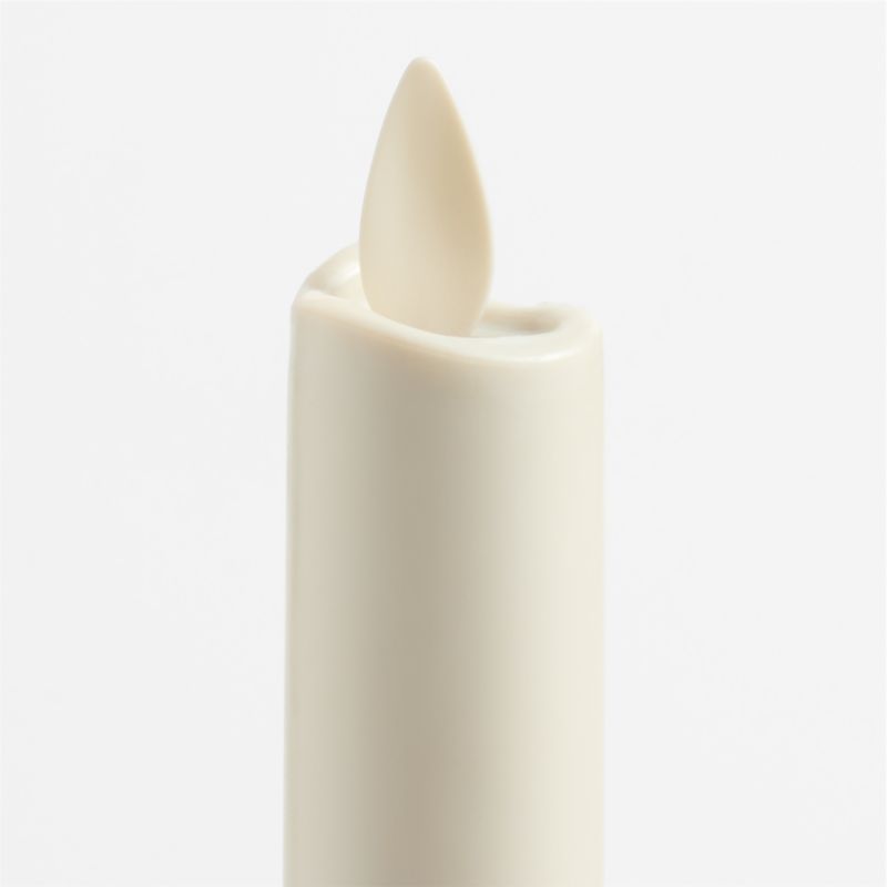 Flicker Flameless White Taper Candle 12" - image 2 of 3