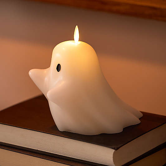 Flicker Flameless White Ghost Candle