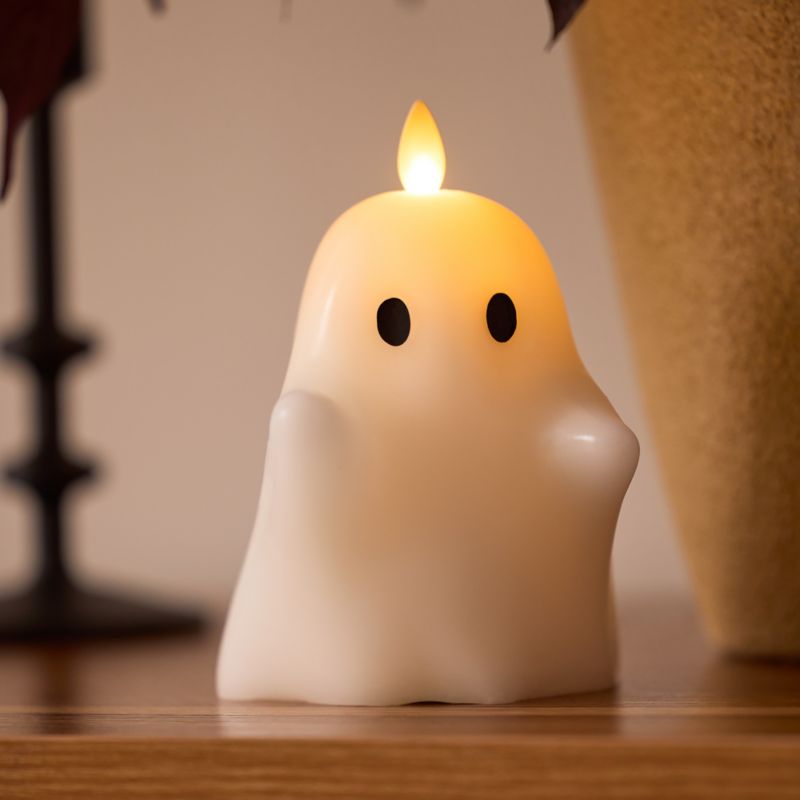 Flicker Flameless White Ghost Candle - image 1 of 3